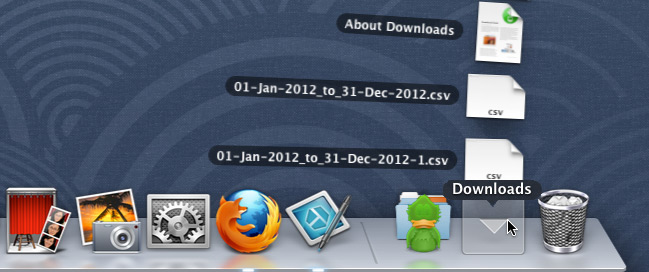 Screenshot of Mac OS X