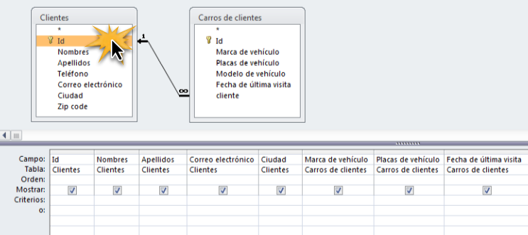 Datos que se incluyen en el resultado de la consulta