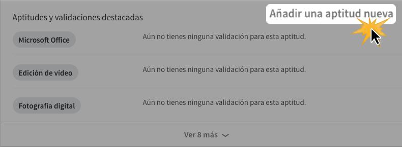 Haz clic en Añadir una aptitud nueva.
