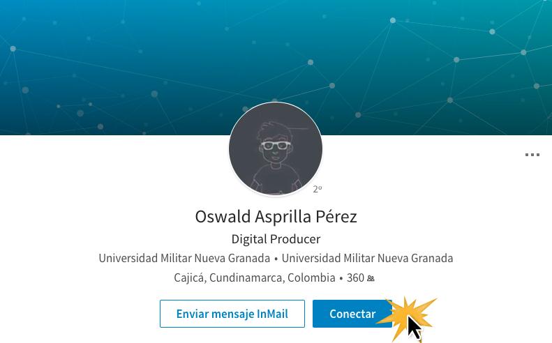 Haz clic en el comando Conectar, que está bajo la información de perfil.