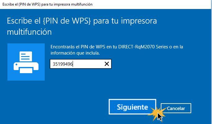 Escribe el número del VPS en el espacio en blanco y haz clic en Siguiente