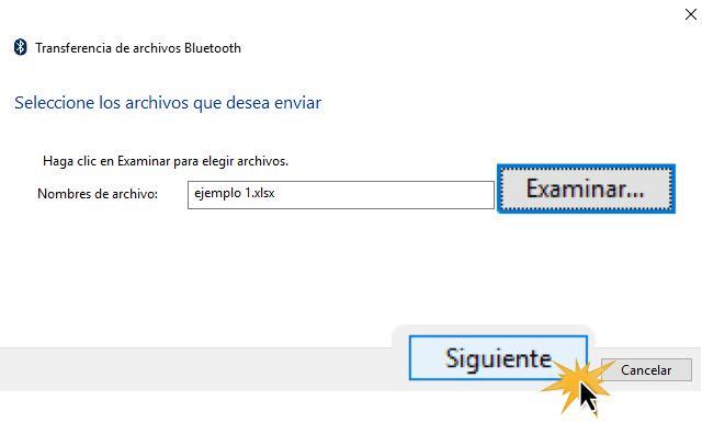 Busca el archivo en tu computador y luego haz clic en Siguiente.