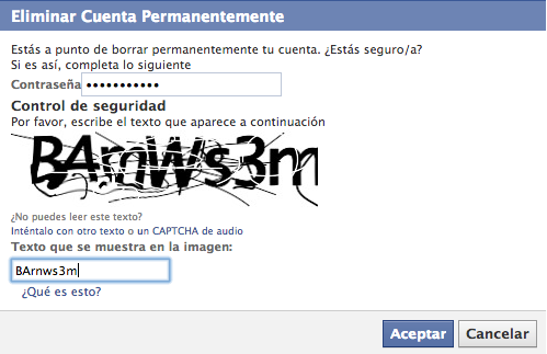 Escribe tu contraseña y luego haz clic en Aceptar.