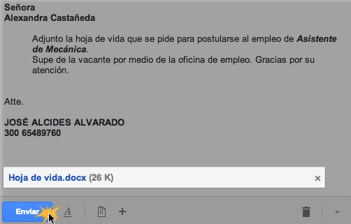 Enviar un mensaje de correo electrónico con un archivo adjunto