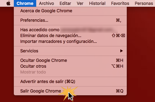 Cerrar programas en Mac