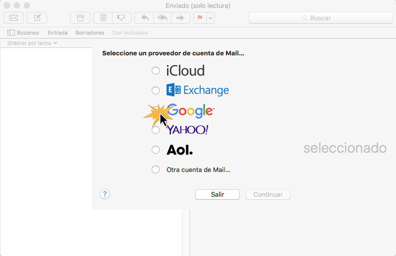 Configuración de Mail 