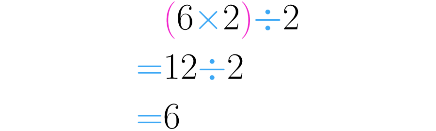 Si primero multiplicamos, y luego dividimos en dos, obtenemos el mismo número.