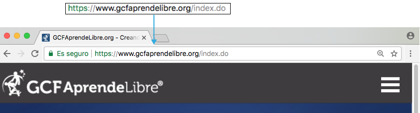 Imagen ejemplo de la barra de búsqueda de los navegadores.
