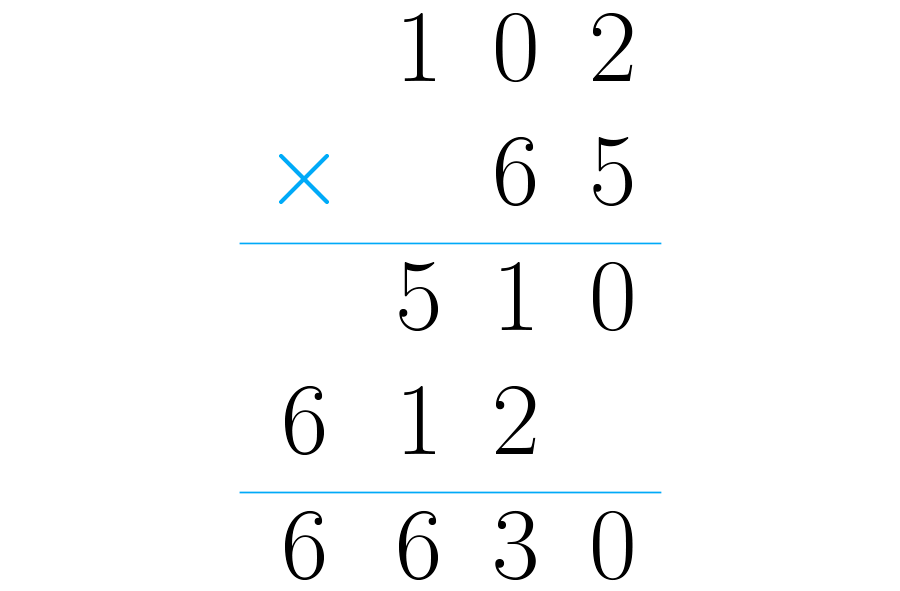 Se realiza la multiplicación para calcular el área.