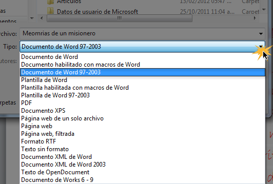 Guardar un archivo.