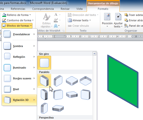 Usar rotaciones 3d