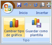 Opción cambiar tipo de gráfico