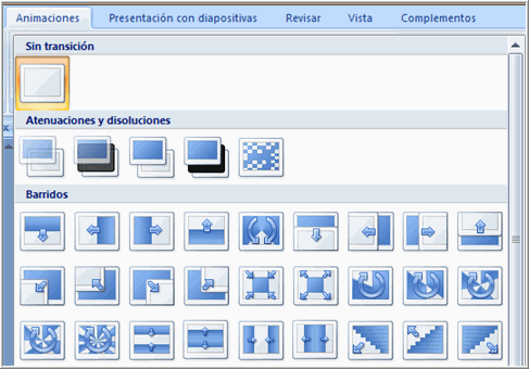 Efecto de transición