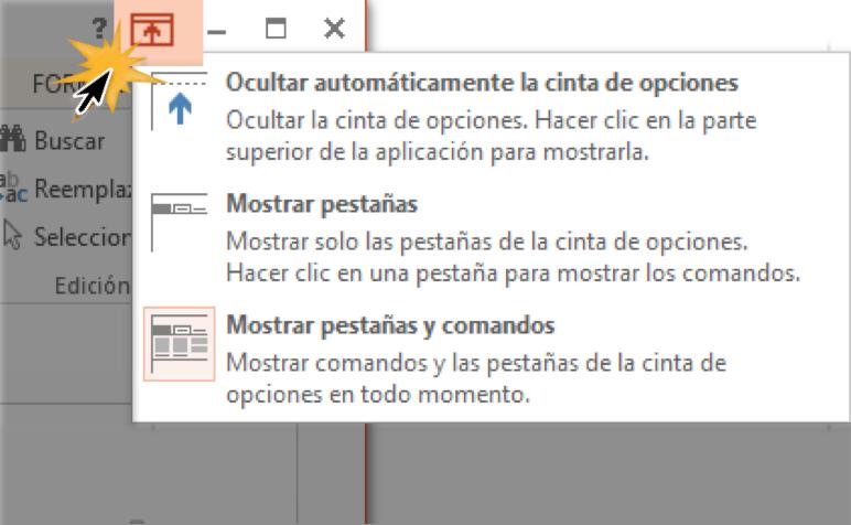 Seleccione la opción de reducir al mínimo deseado en el menú desplegable.