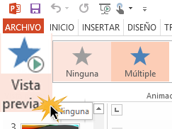 Con este comando puedes ver una vista previa de cómo se verá tu animación.