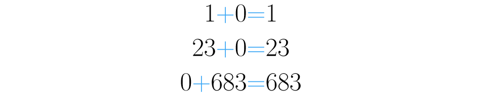 Cero sumado con cualquier número, da como resultado ese número.