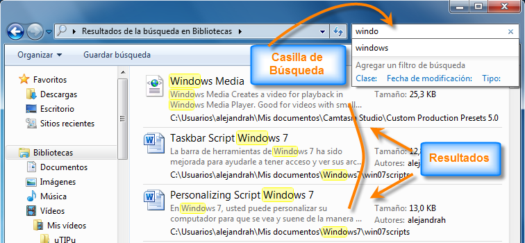 Cómo usar buscar en el Explorador de Windows