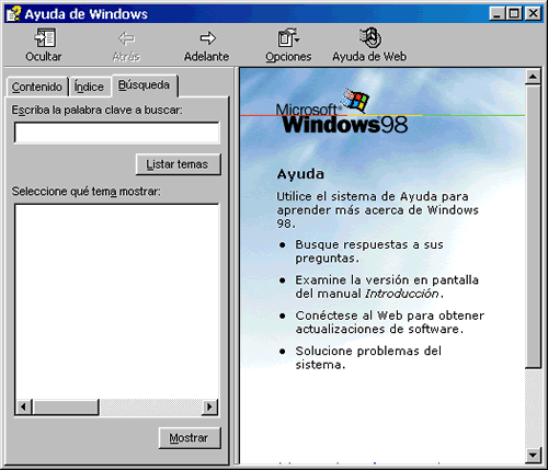 Ayuda de Windows