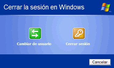 Cerrar sesión en Windows