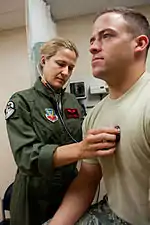 Flight medical: listening of the chest