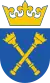 Coat of arms of the Jagiellonian University, two scepters in saltire