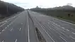 Deserted M50 motorway near Castleknock