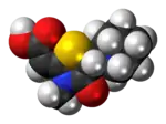 Space-filling model of oxolinone