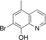 Skeletal formula of tilbroquinol