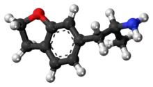 Ball-and-stick model of the 6-APDB molecule