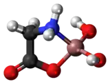 Ball-and-stick model of the aluminium glycinate complex
