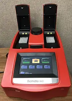 Biometra TRIO, a thermal cycler with touchscreen interface
