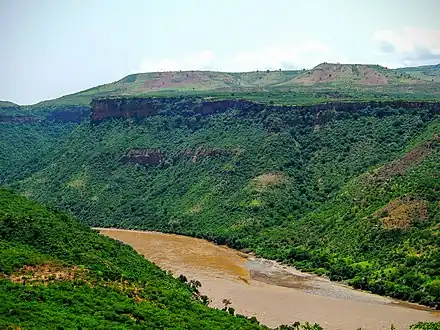 The major river in Ethiopia is the Blue Nile. However, most drinking water in Ethiopia comes from ground water, not rivers.