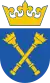 Coat of arms of the Jagiellonian University, two scepters in saltire