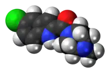 Ball-and-stick model of the JNJ-7777120 molecule
