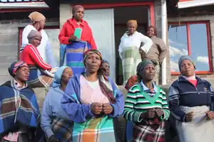 Community Health Workers in Lesotho receive monthly trainings.