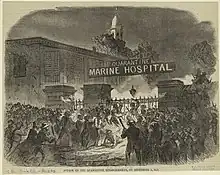 Attack on the Quarantine Establishment, September 1, 1858