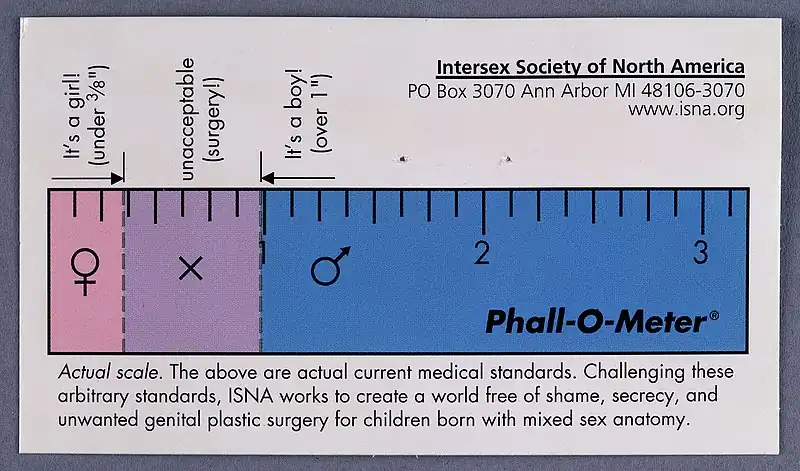 Phall-O-meter', Intersex Society of North Wellcome L0031936