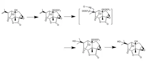 The synthesis of picrotin from picrotoxinin