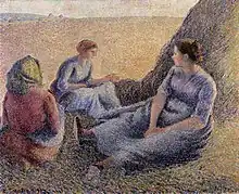 painting of haymakers resting