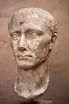 Portrait sculpture of Julius Caesar