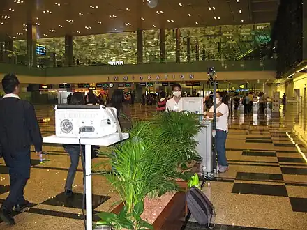 Thermal scanning of passengers