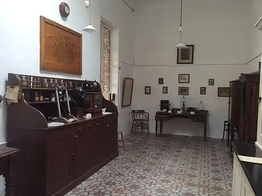 The lab in which Sir Themistocles Zammit and the Mediterranean Fever Commission carried out research about brucellosis from 1904 to 1906 is located within the Castellania in Valletta, Malta.