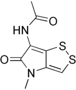 Skeletal formula of thiolutin