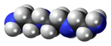 Spacefill model of triethylenetetramine