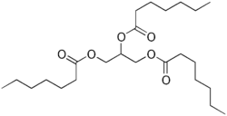 Skeletal formula of triheptanoin