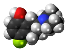 Space-filling model of the UH-301 molecule