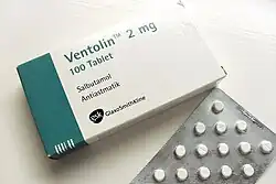 Ventolin 2 mg tablets made by GSK (Turkey)