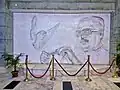 Wall carving of Bangabandhu Sheikh Mujibur Rahman (Father of the Nation) inside B block