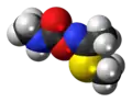 Space-filling model of (E)-Methomyl