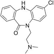 Skeletal formula of clobenzepam